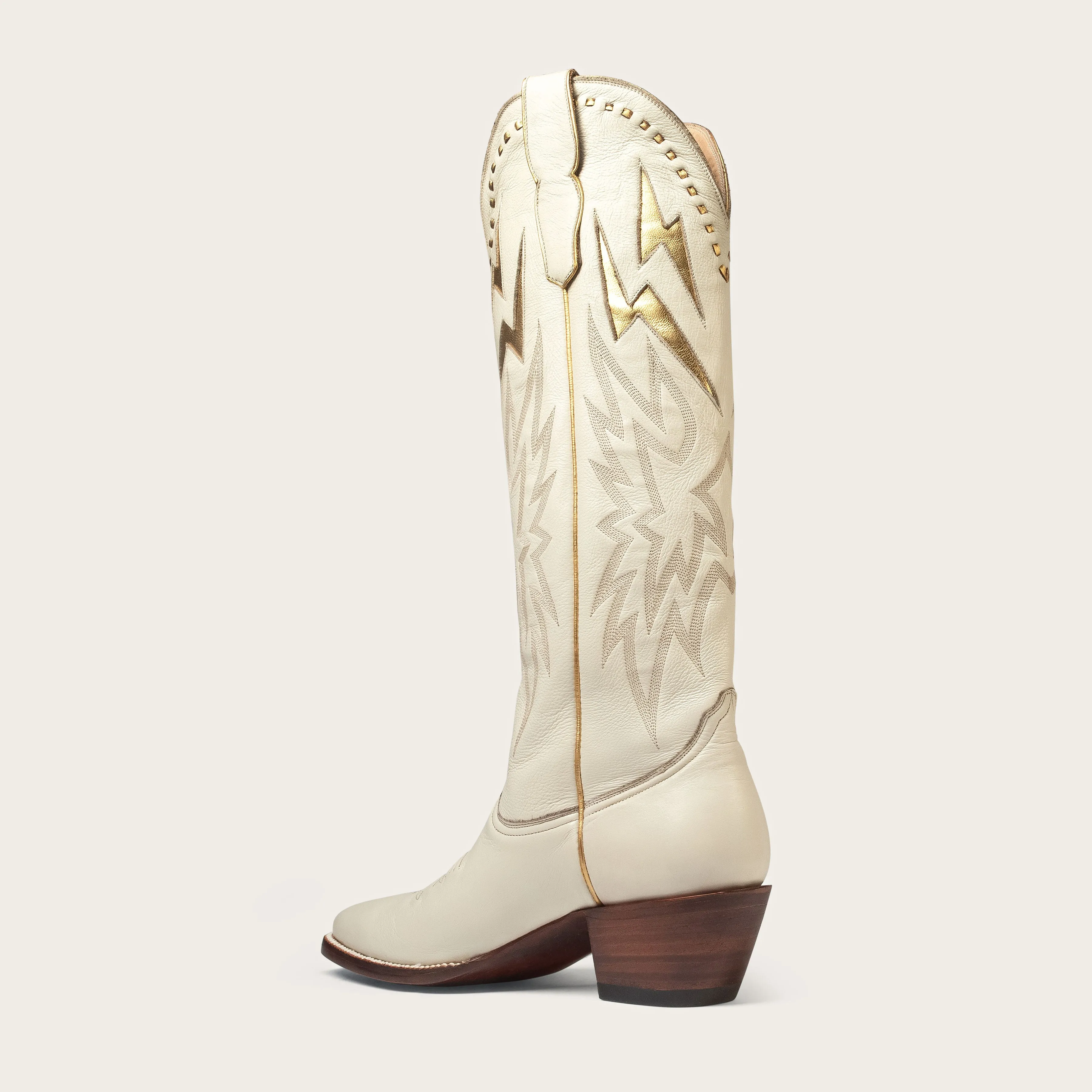 Bone & Gold Lightning Boot