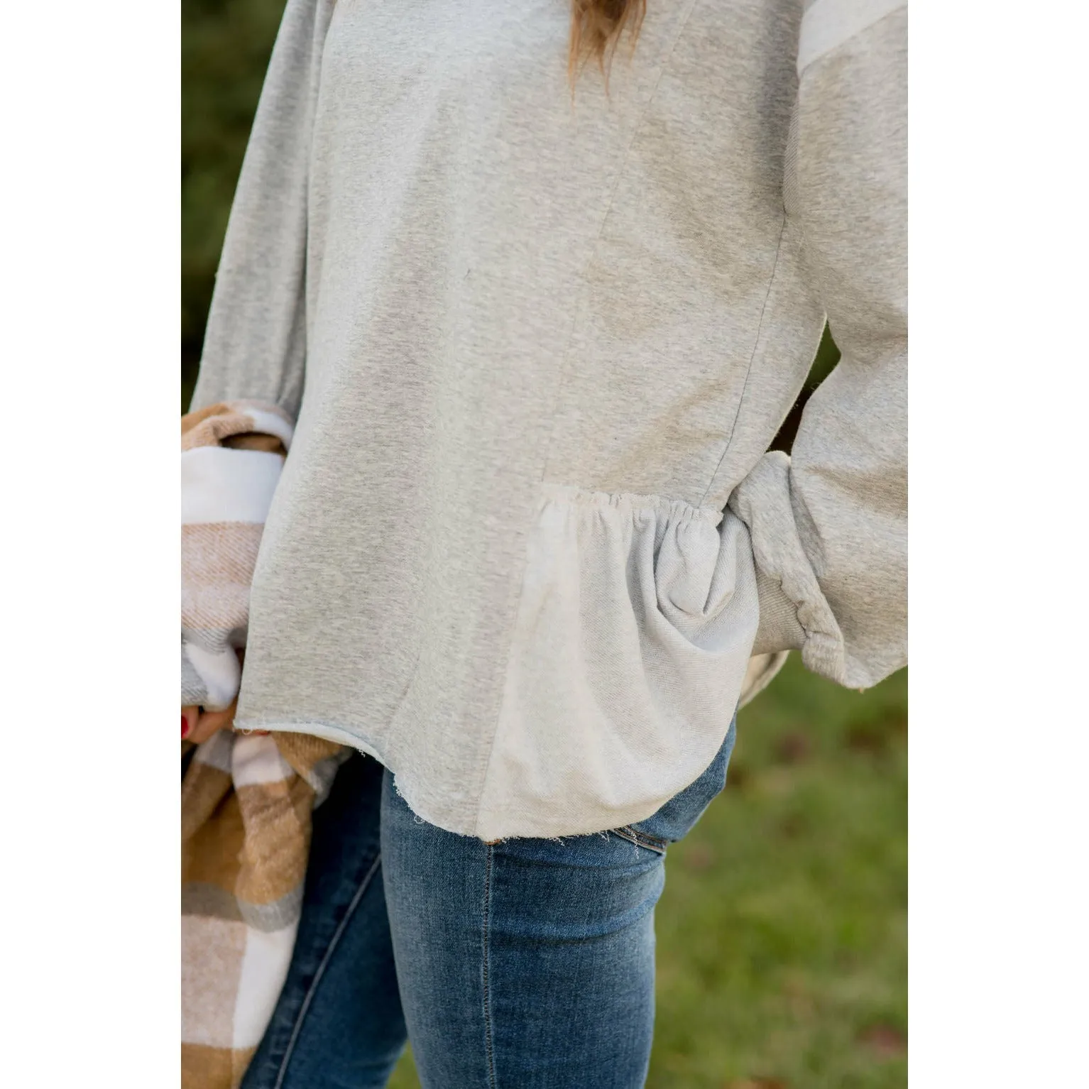 Bottom Side Ruffle Sweater