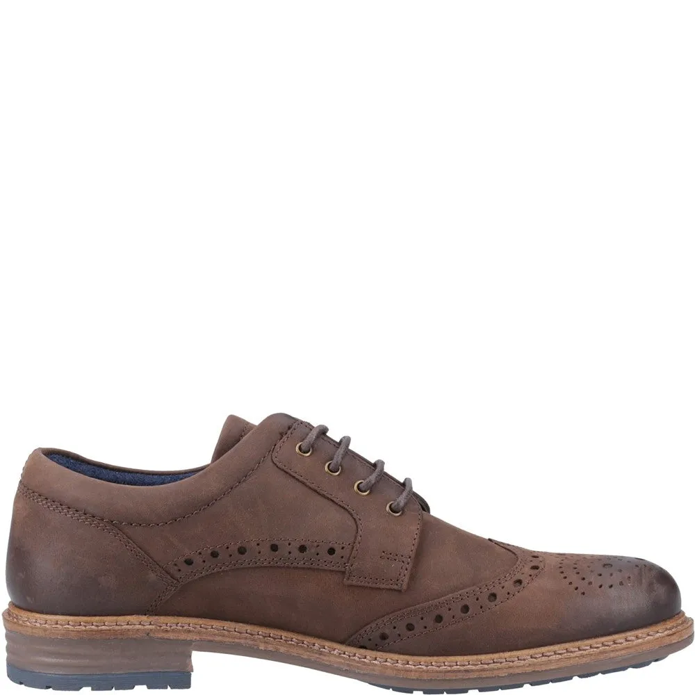 Brown Jayden Brogue Shoes