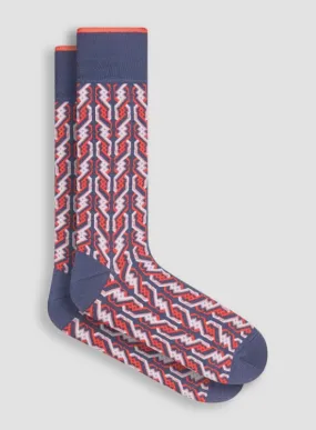 Bugatchi Socks Made in Italy, Coral