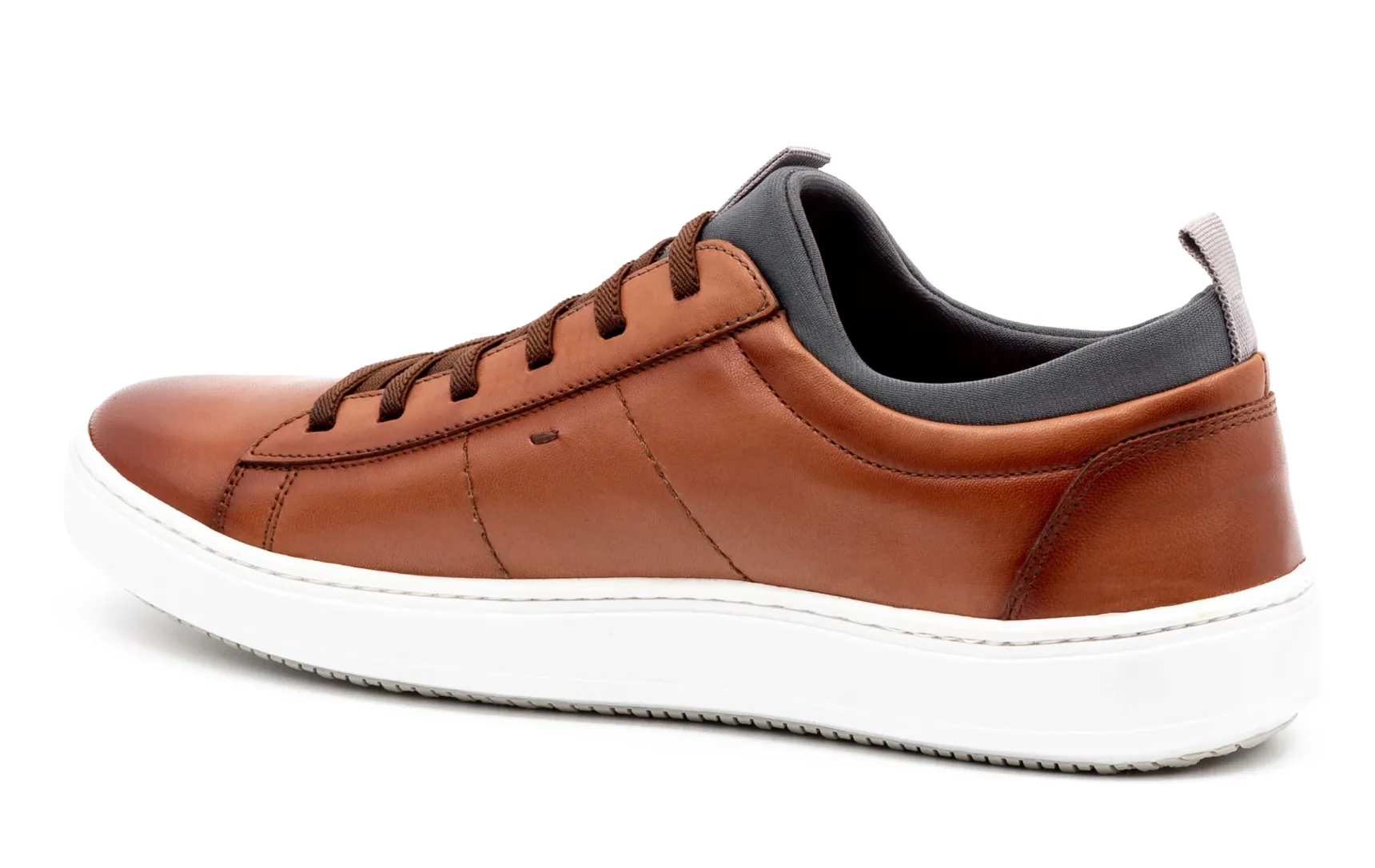 Cameron Pebble Grain Sneaker Whiskey