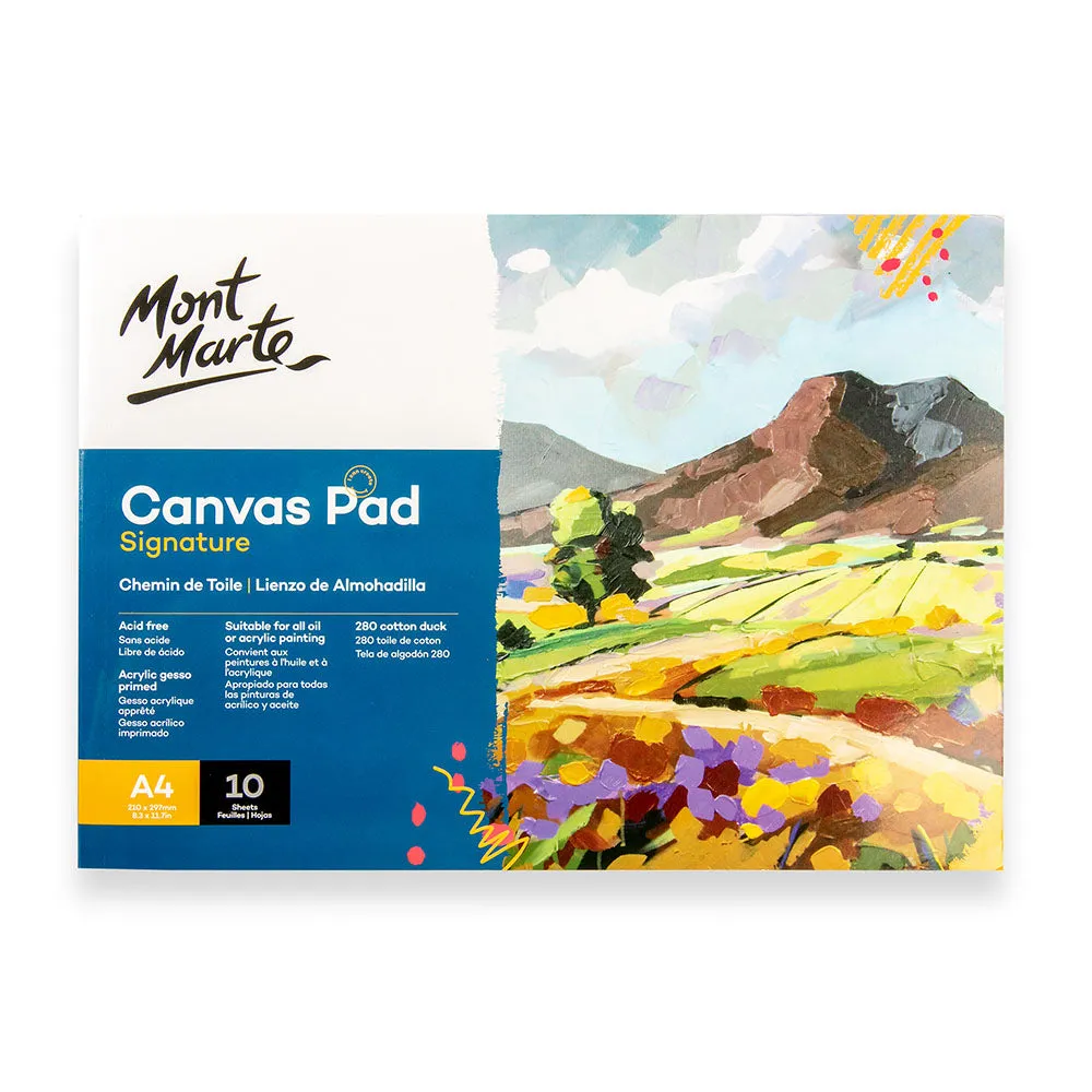 Canvas Pad Signature 10 Sheet A4 (8.3 x 11.7in)