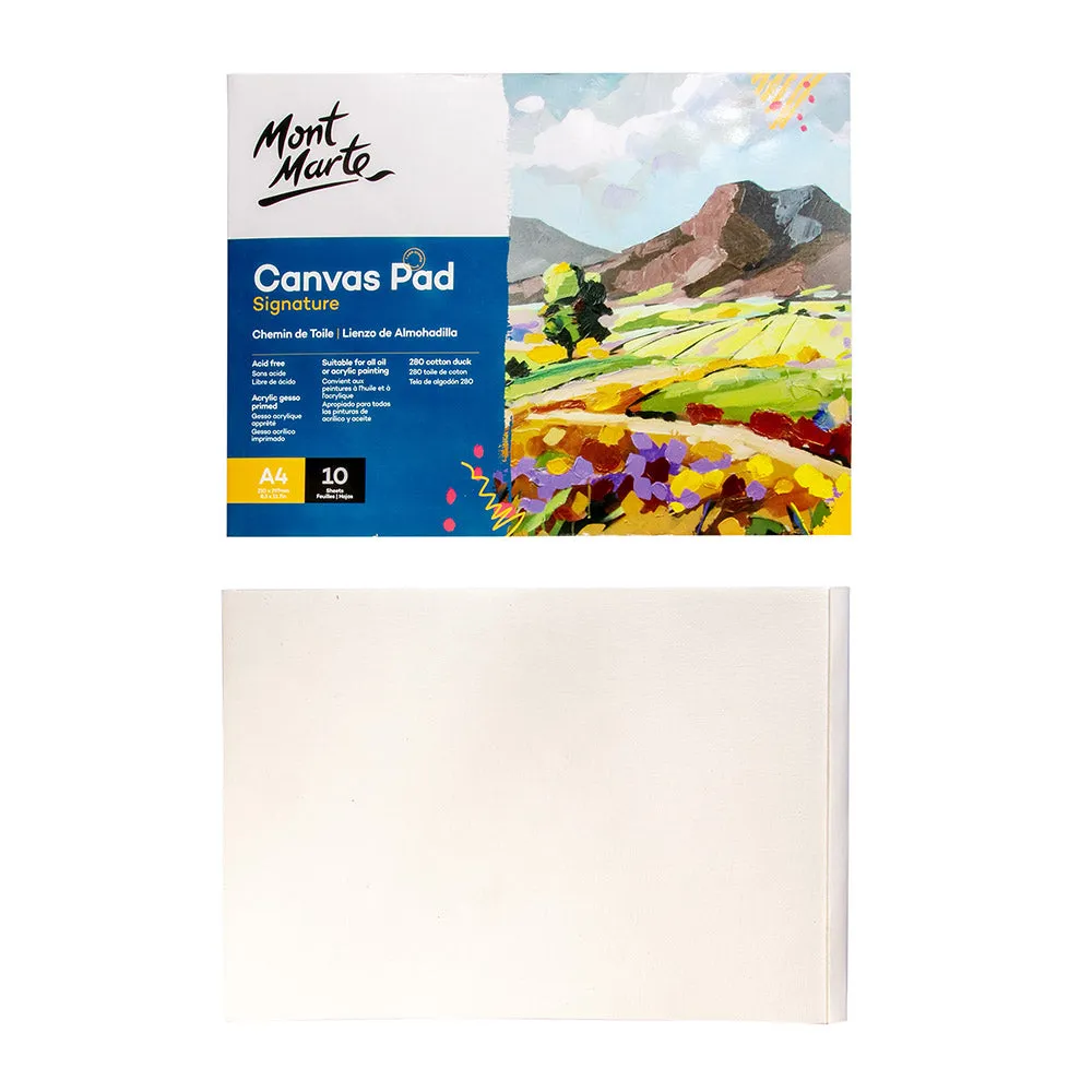 Canvas Pad Signature 10 Sheet A4 (8.3 x 11.7in)