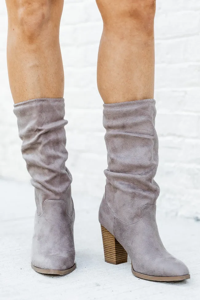 Christie Taupe Slouchy Suede Bootie FINAL SALE