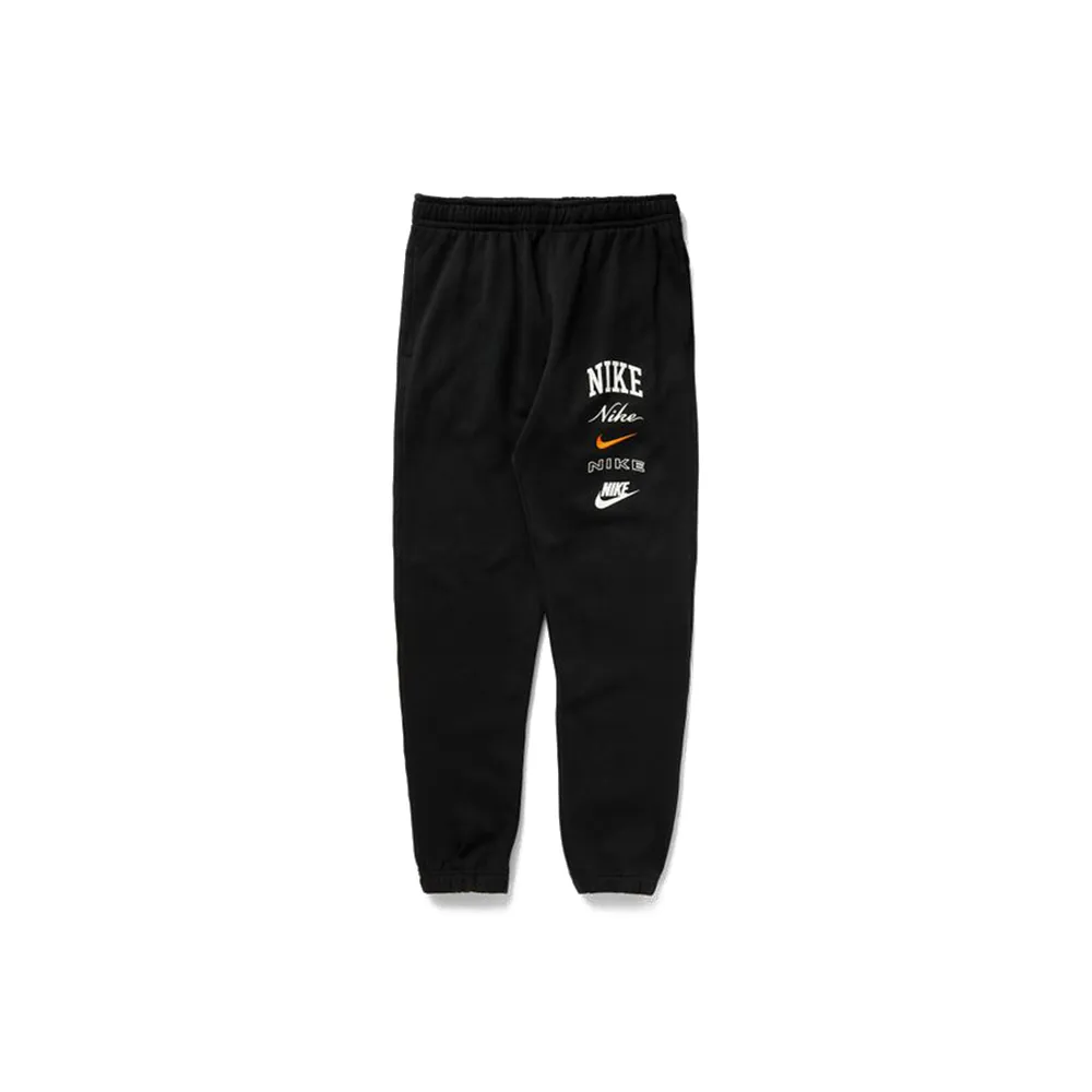 Club Fleece Cuffed Pant 'Black/Safety Orange'