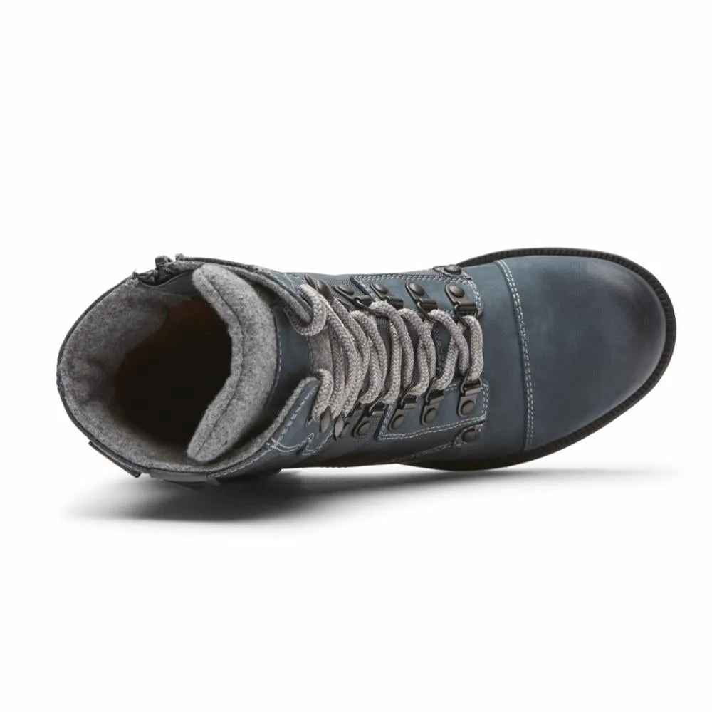 Cobb Hill BRUNSWICK LACE WP BLUE NUBUCK/TEXTILE WP