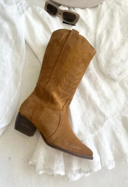 DALLAS SWEDE BOOTS Tan