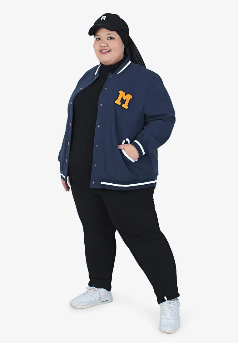 Danny Sporty Streetwear Varsity Jacket - Blue