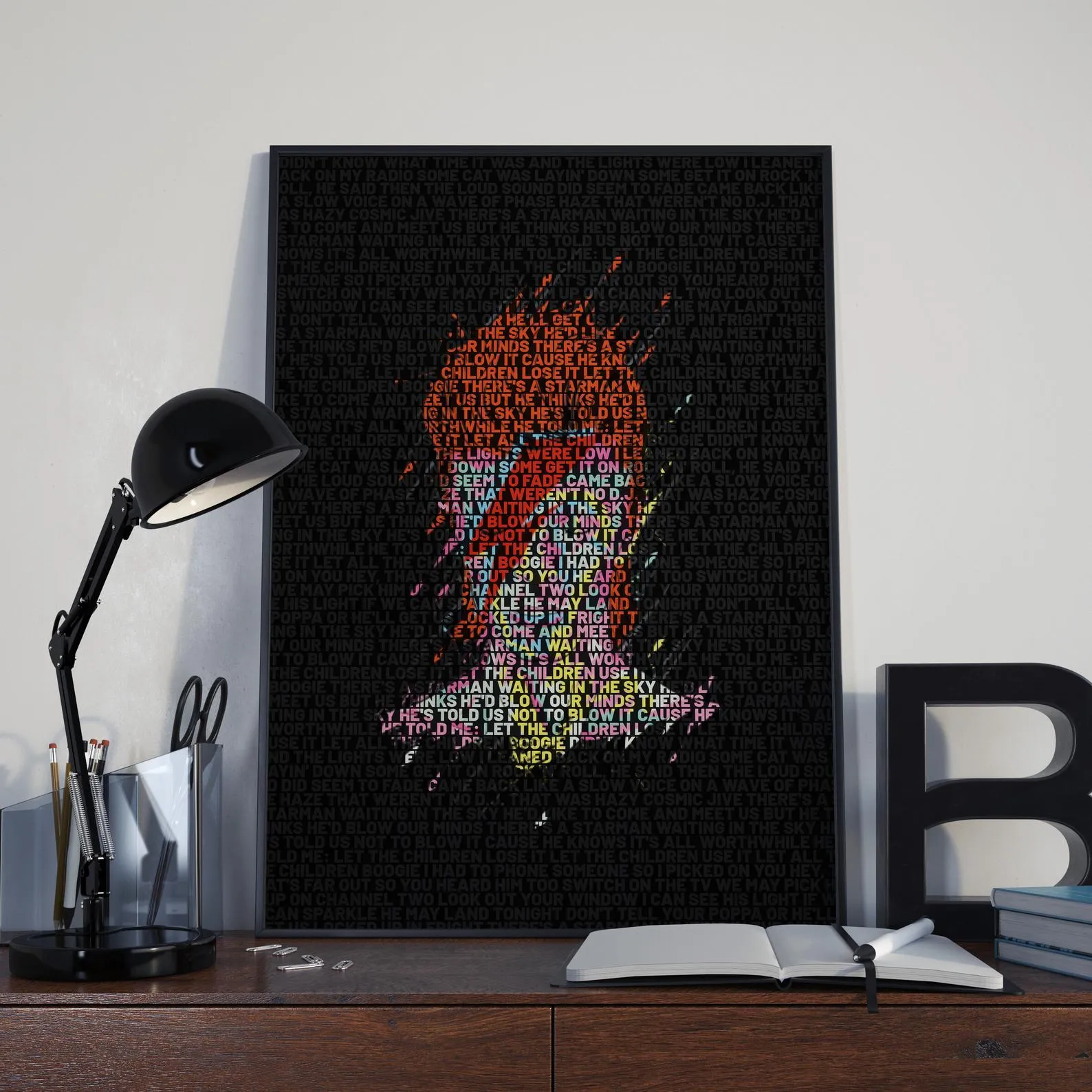 David Bowie Custom Printing, Home Decor, Wall Hanging, Custom Music Canvas, David Bowie Home Decor, Singer Canvas Rolls