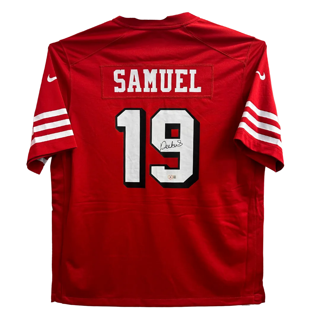 Deebo Samuel San Francisco 49ers Autographed Nike On Field Alternate Scarlet Jersey - Beckett COA