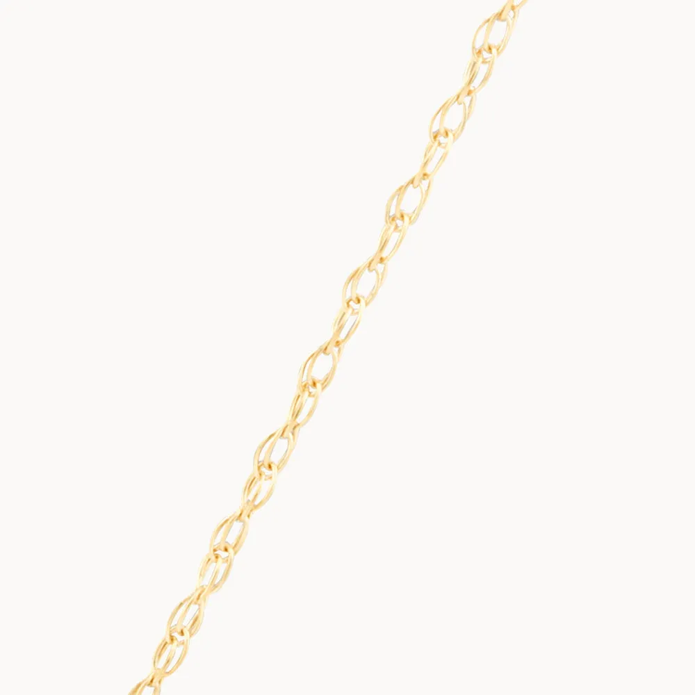 Diamond Letter H Necklace in 10k Gold