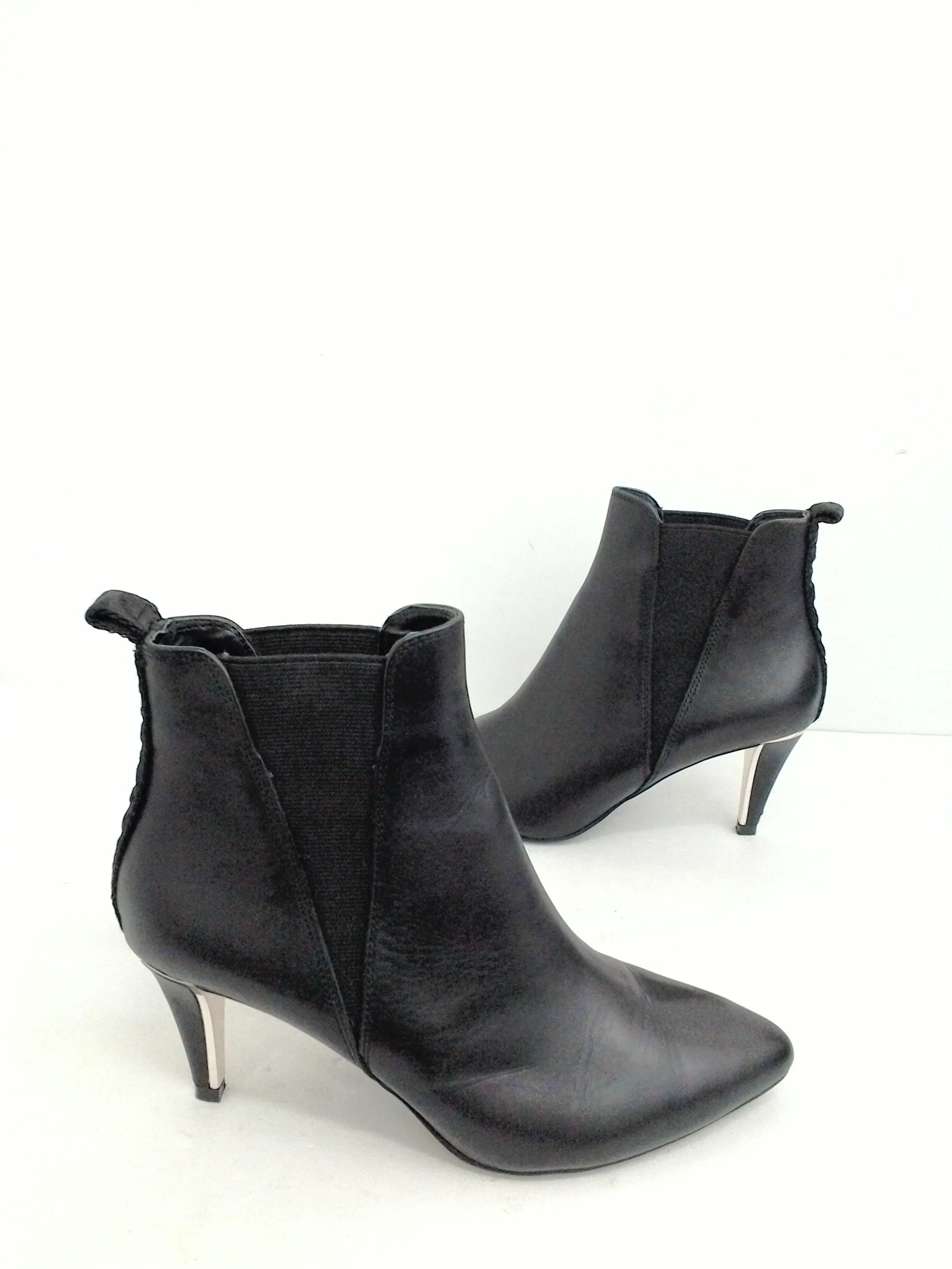 DKNY Women's Leather Black Booties Size 7.5 M