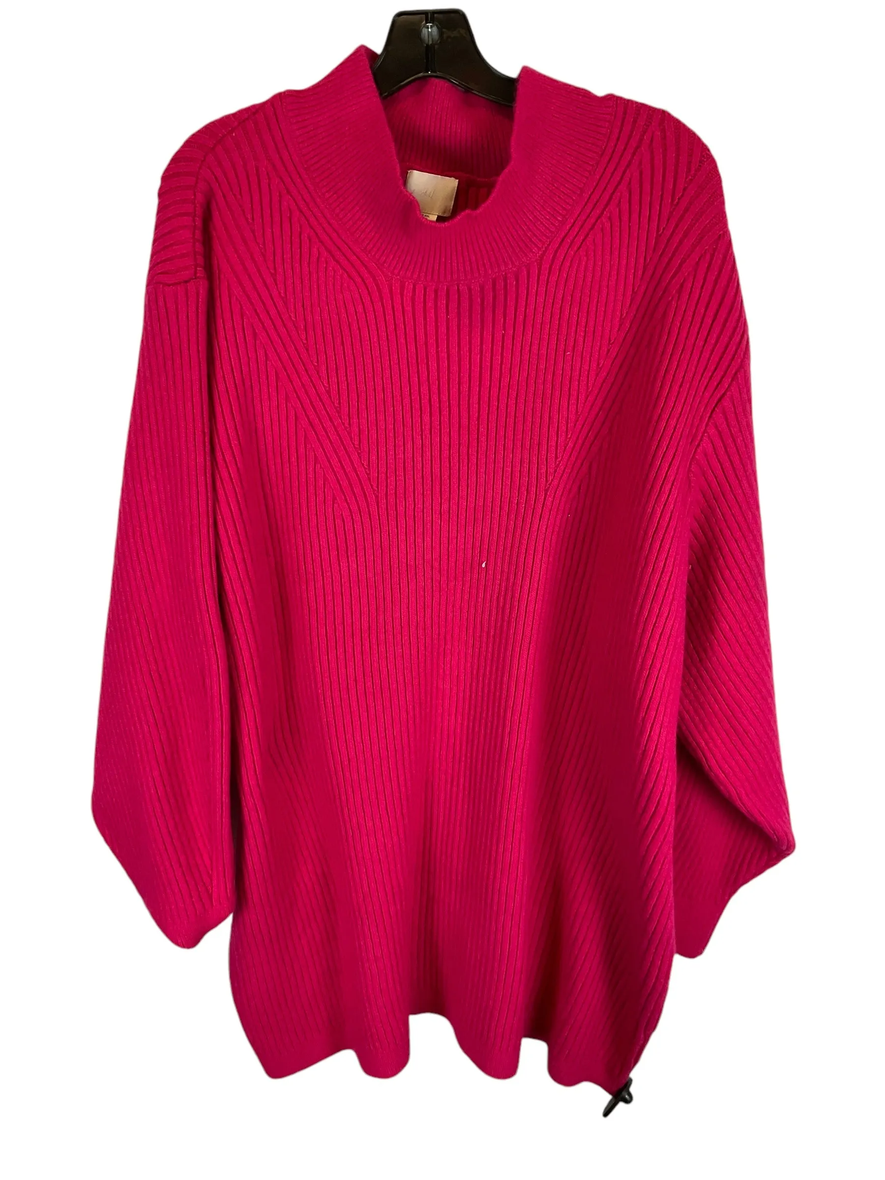 Dress Sweater By H&m In Pink, Size: 4x