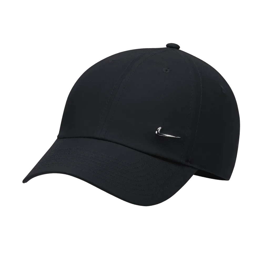 Dri-FIT Club Unstructured Metal Swoosh Cap 'Black/Metallic Silver'