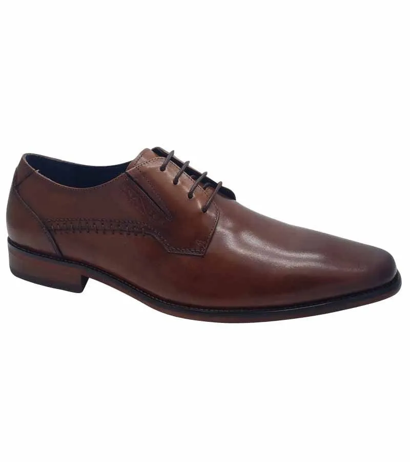 Escape Mens Leather Brown Dress Shoe - Enable Brandy