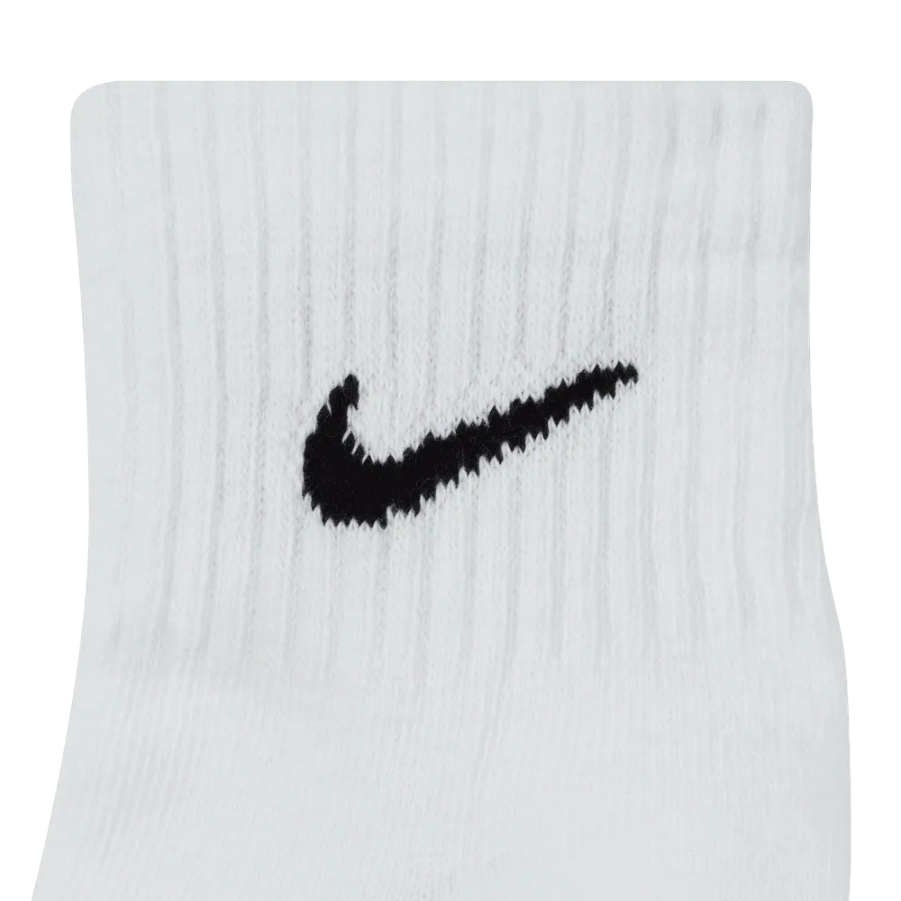 Everyday Cushioned Training Ankle Socks (3 Pairs) 'White/Black'