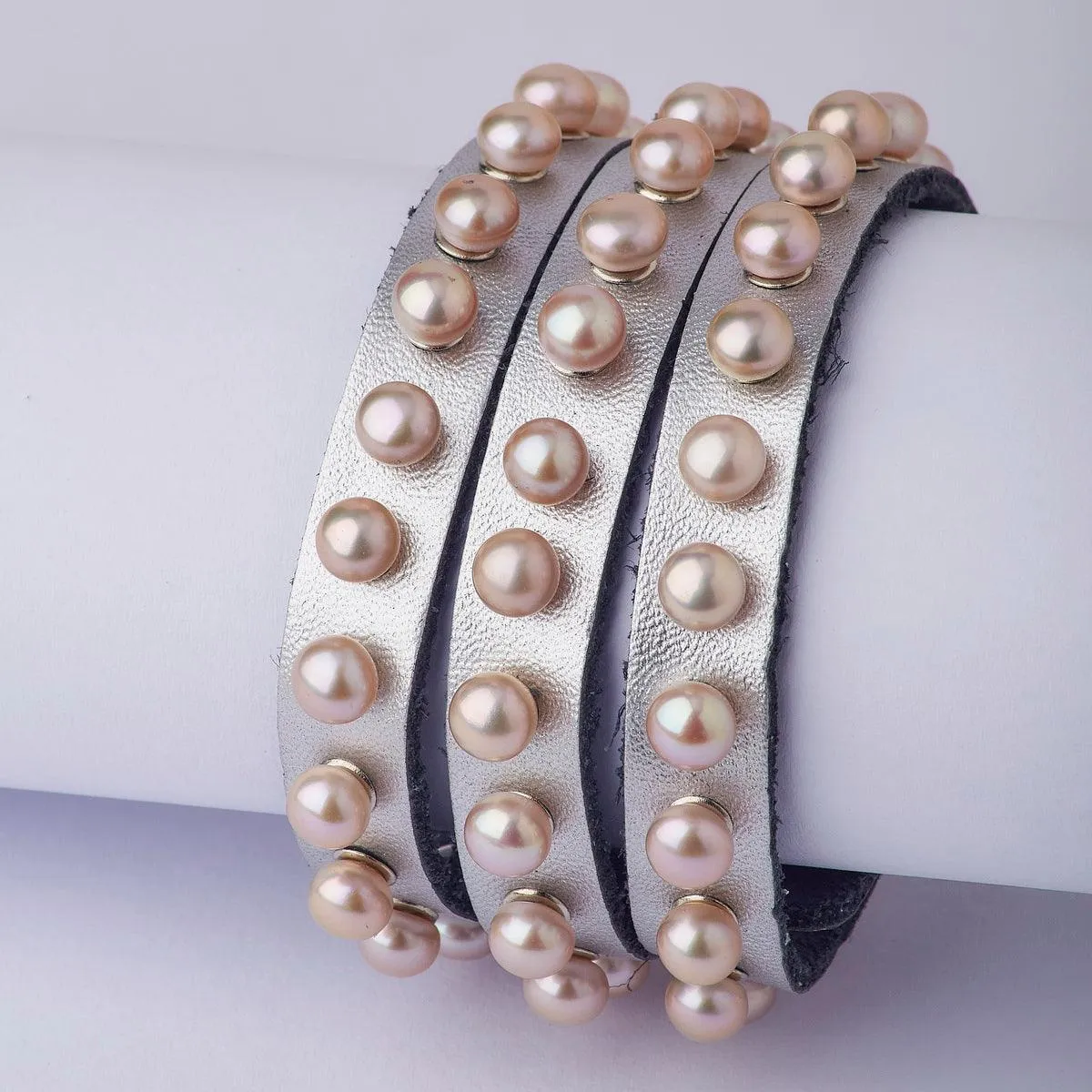 Fashionable Real Pearl Band Bracelet