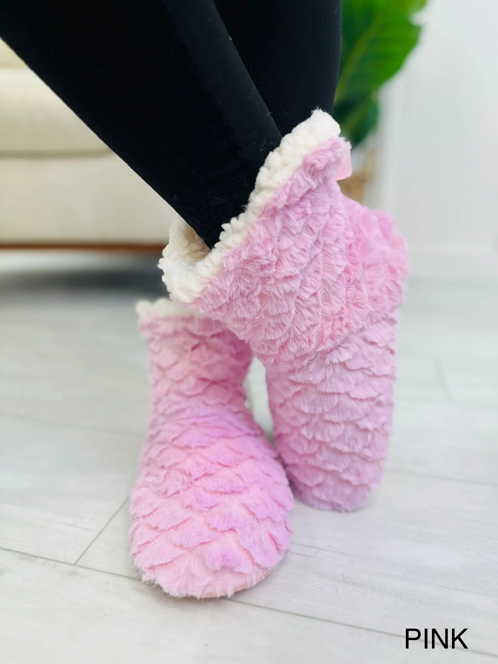 Fur Bow Slippers- Multiple Colors!