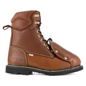 Groundbreaker Steel-Toe Ext Met guard 8 inch Work Boots Brown