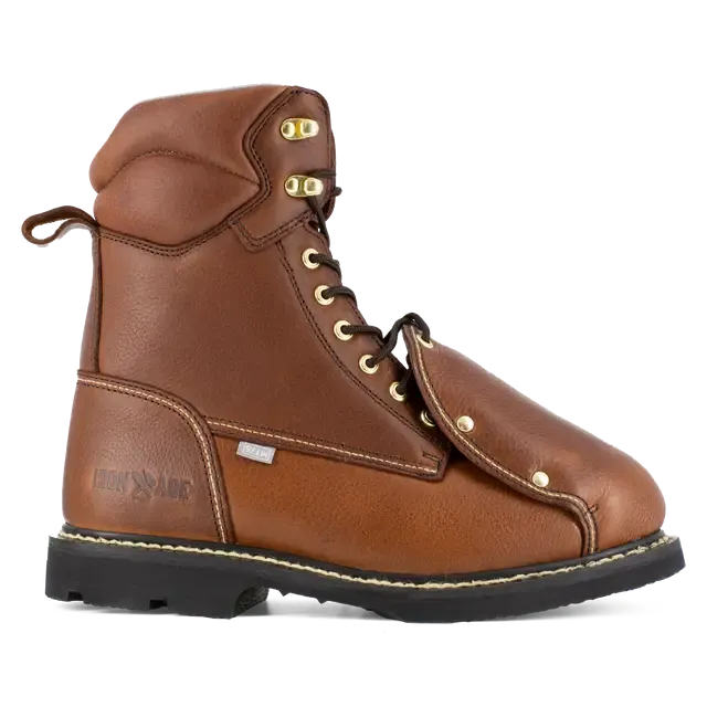 Groundbreaker Steel-Toe Ext Met guard 8 inch Work Boots Brown