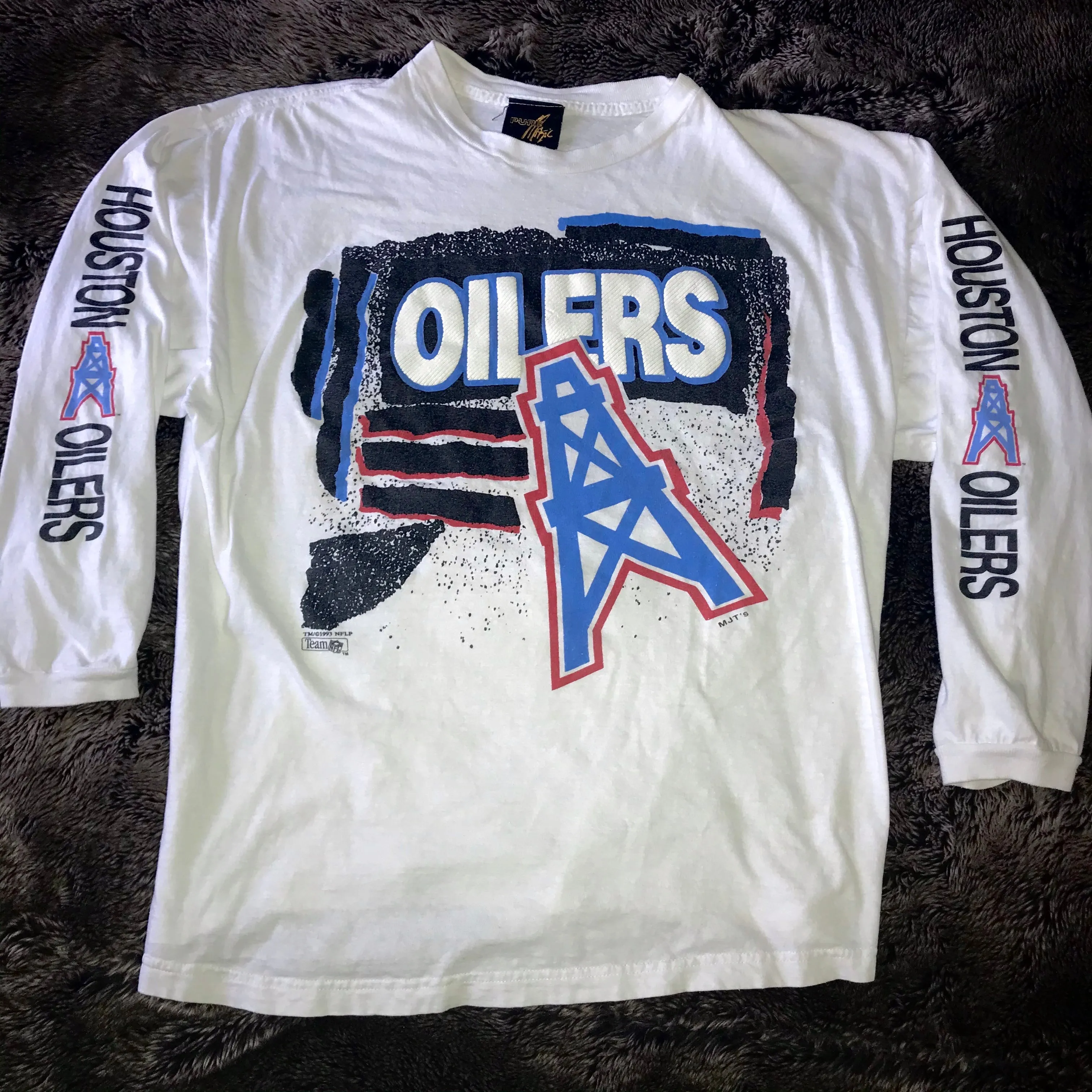 Houston Oilers 1993 LS Tee (White)