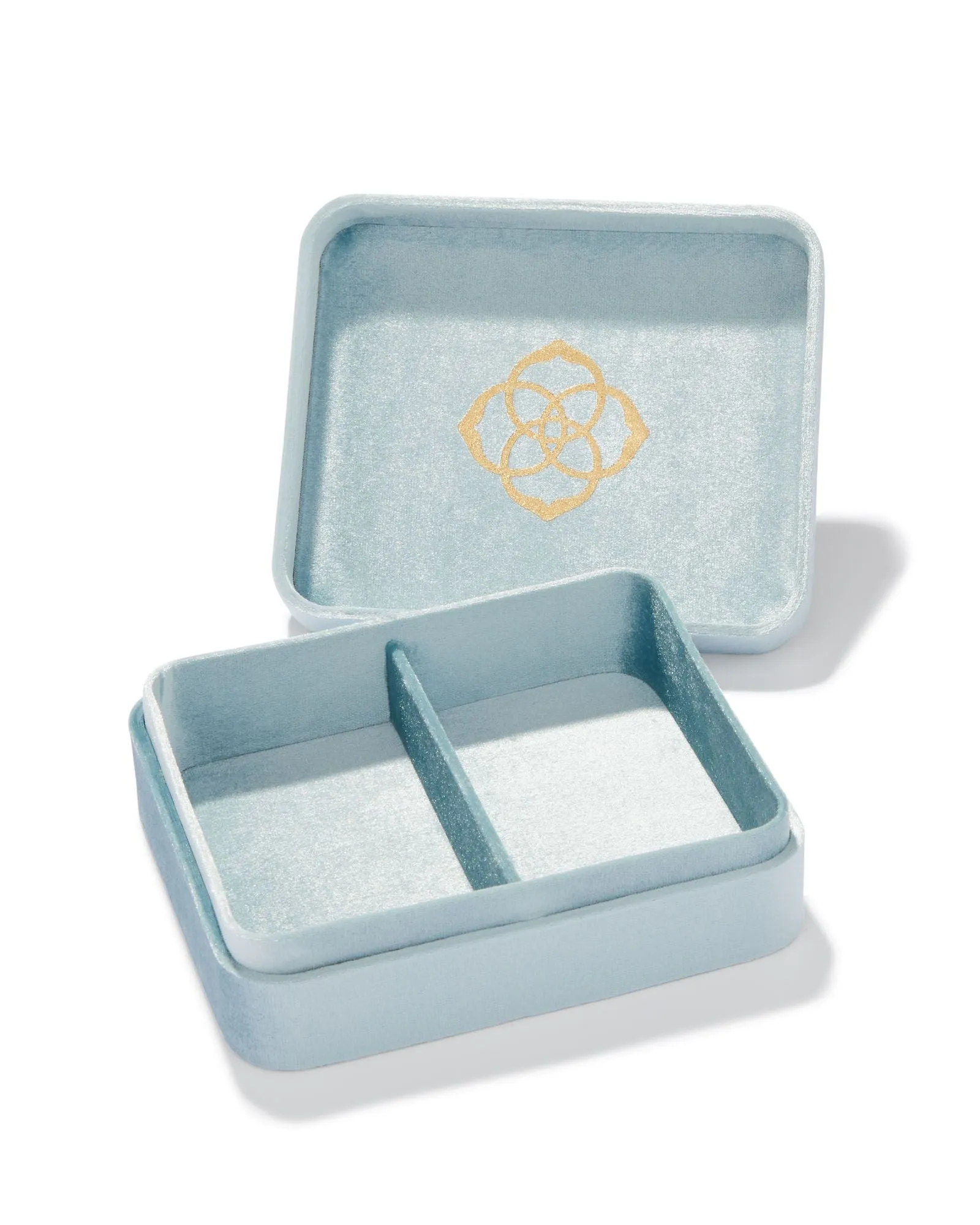 Kendra Scott Mattie Large Case - Light Blue Velvet