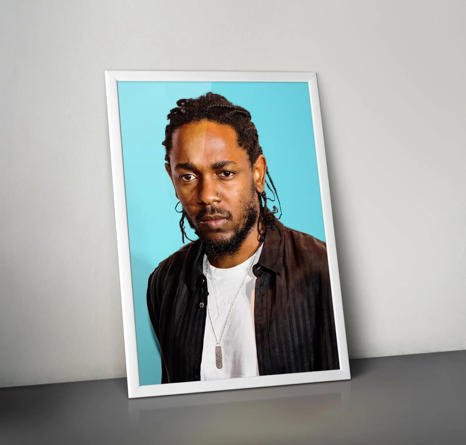 Kendrick Lamar Poster, Hip Hop Poster, Damn Home Decor, Music Poster, Rap Wall Art, Custom Poster, Canvas Poster, Rolled Canvas, Wall Art