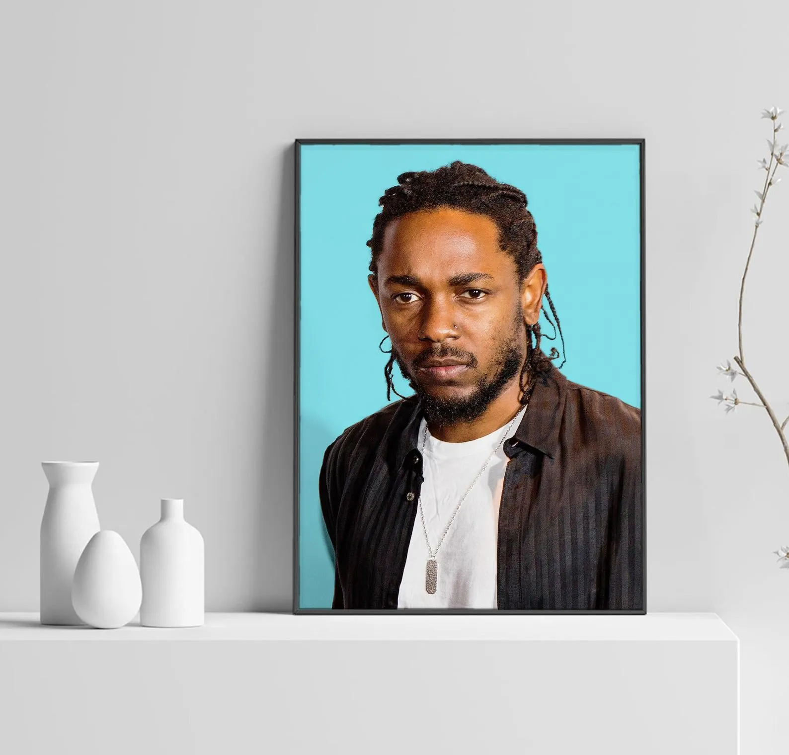 Kendrick Lamar Poster, Hip Hop Poster, Damn Home Decor, Music Poster, Rap Wall Art, Custom Poster, Canvas Poster, Rolled Canvas, Wall Art