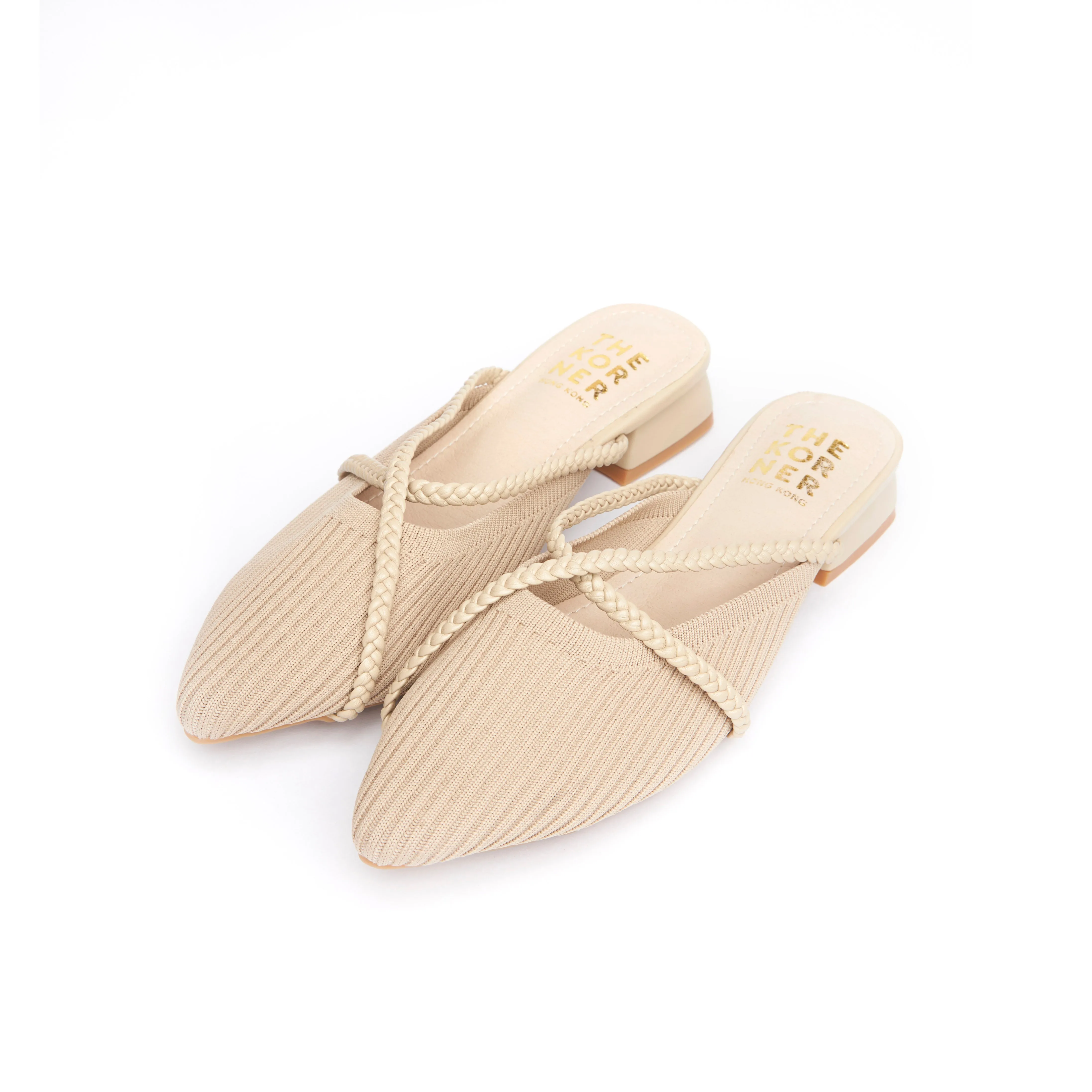 Knit Kross Slippers - Nude ( BEIN )