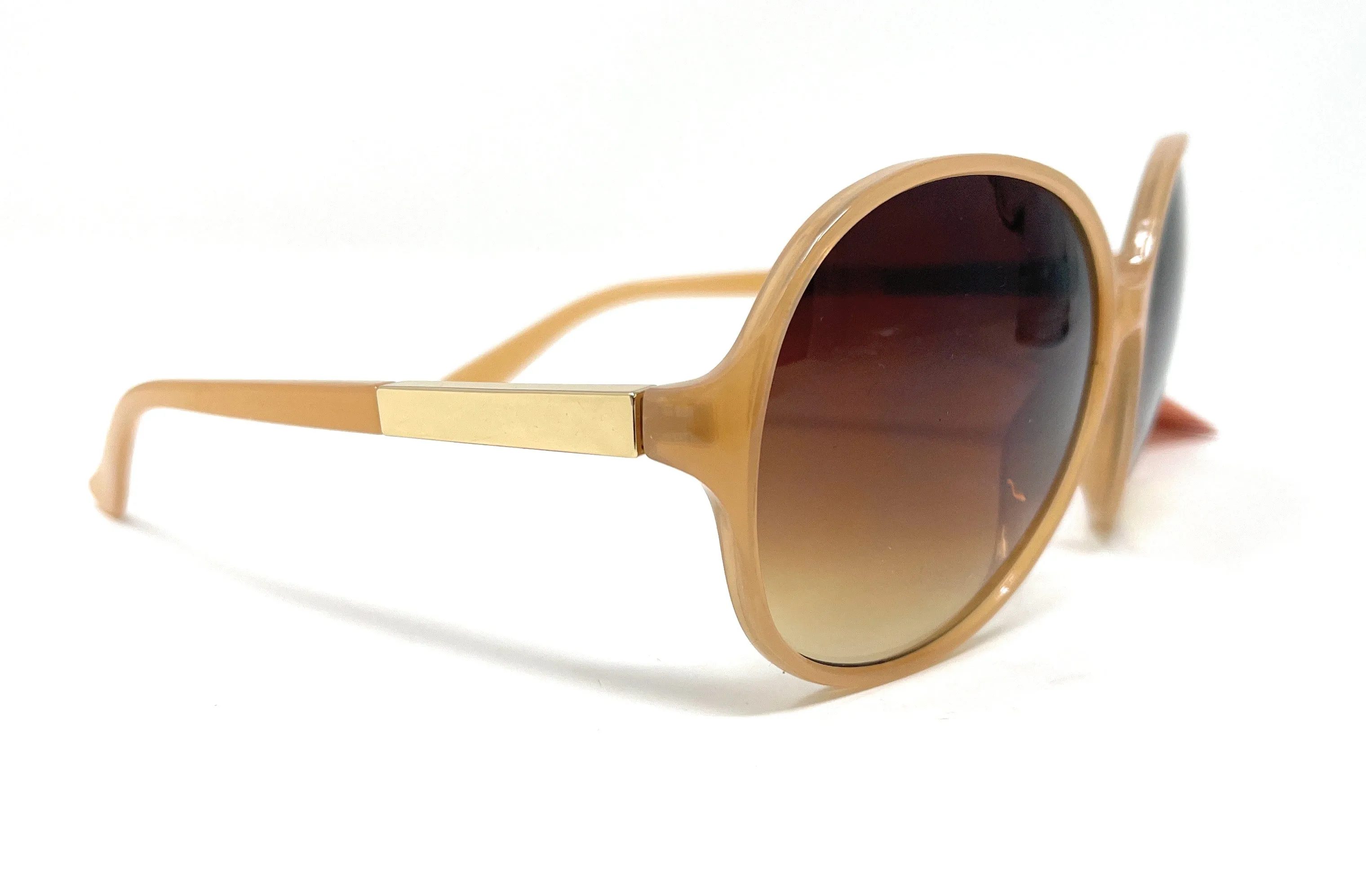 Ladies Sunglasses - Brown with Gold Metal Detail by Boots 031I