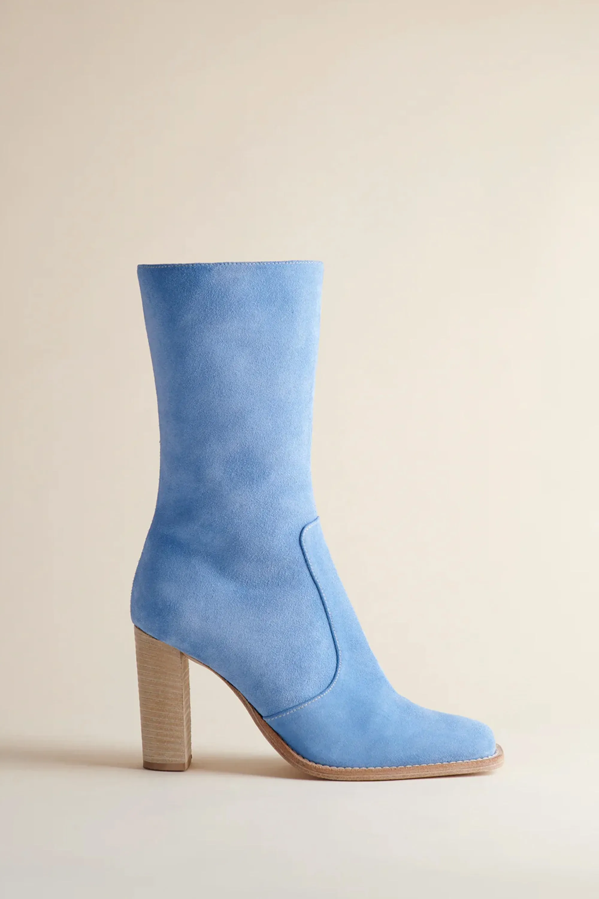 Lauryn Boot in Blue Suede