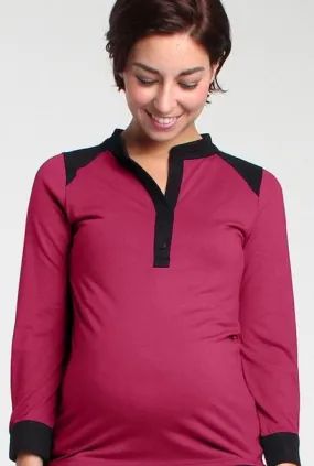 Lily Nursing Top Purple