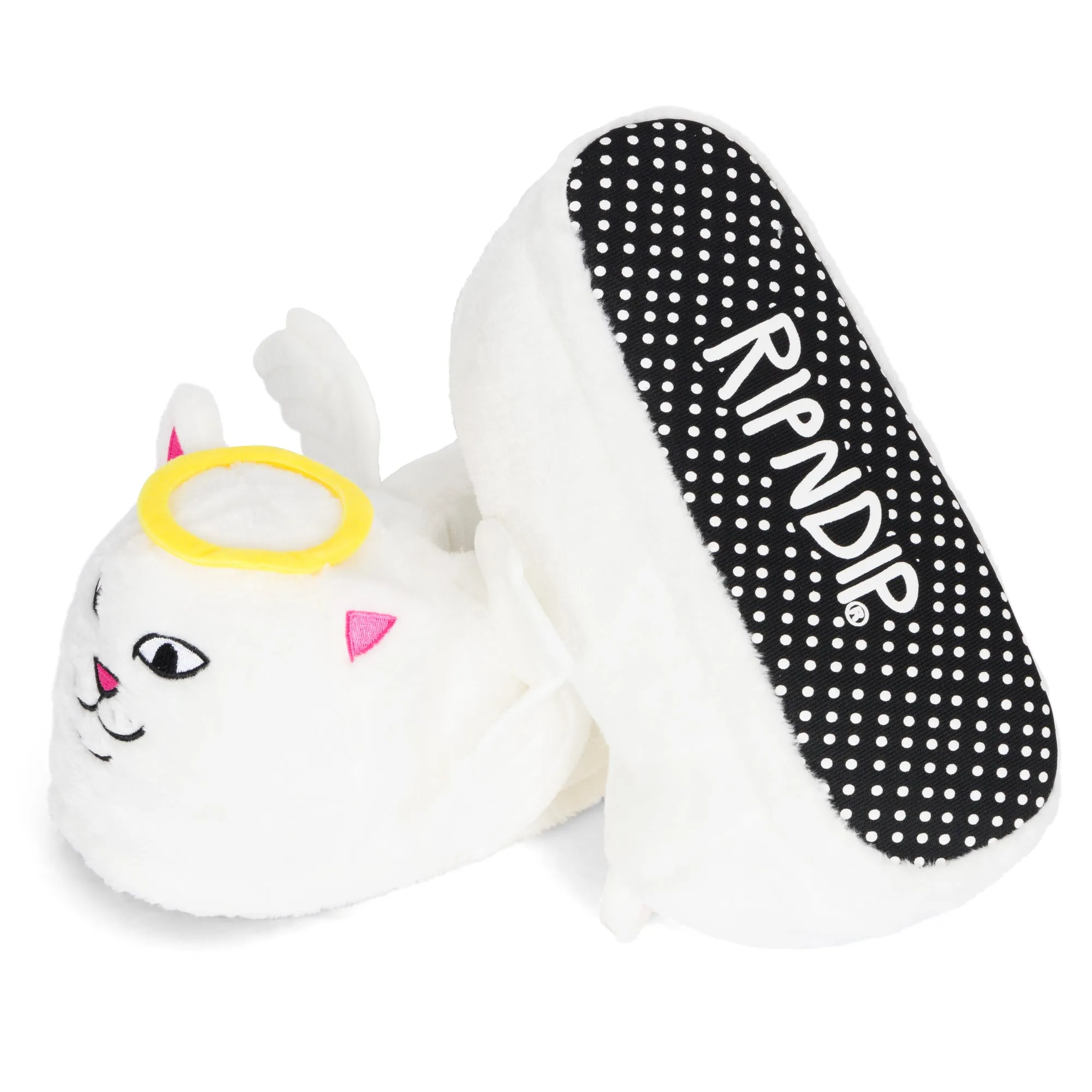 Lord Angel Plush Slippers (White)