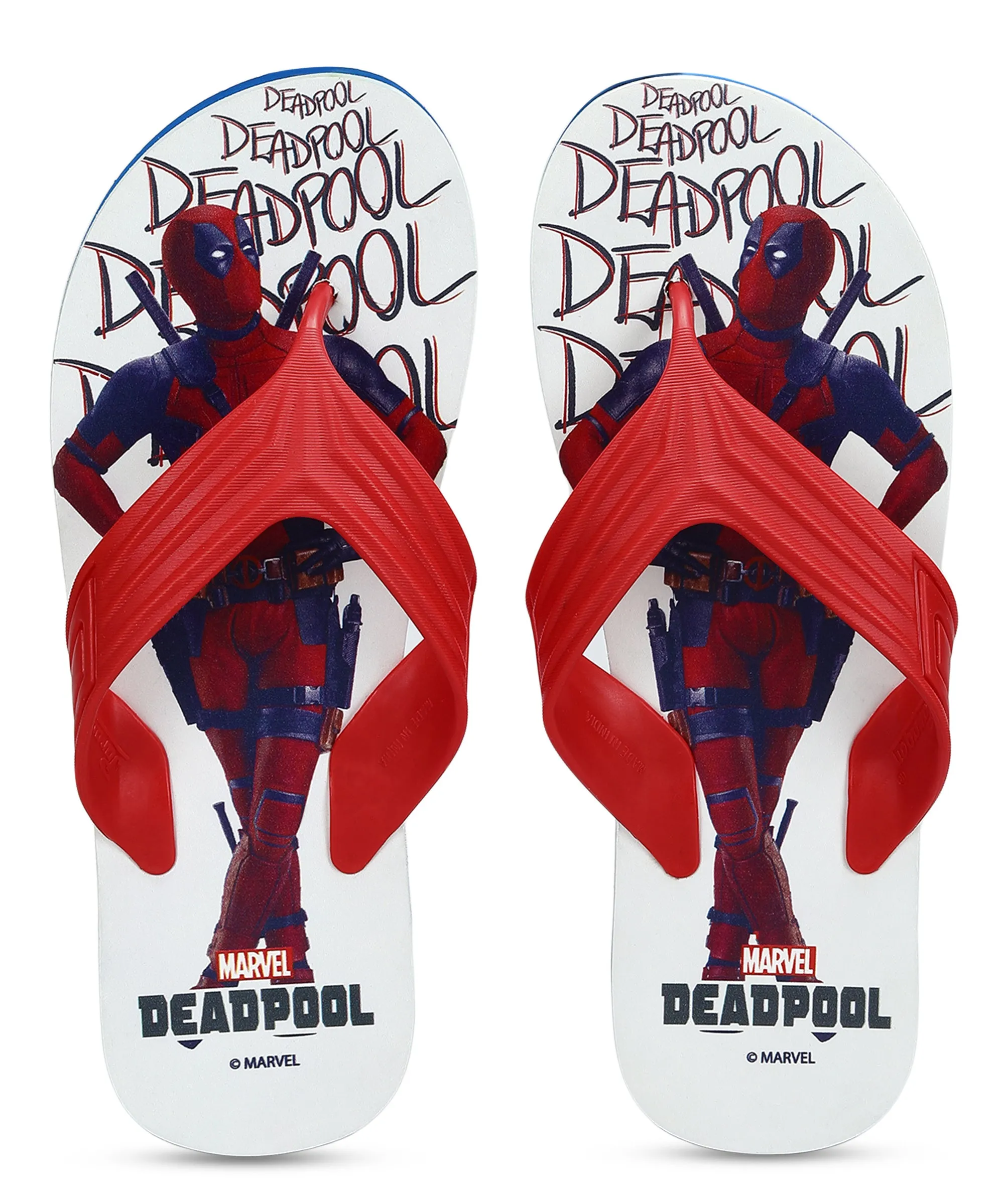 Marvel Deadpool HWM2606G Men's Casual Red Slippers | Comfortable Slippers for Everyday Use with Durable Anti-Skid Sole, Cushioned Footbed & Sturdy Build