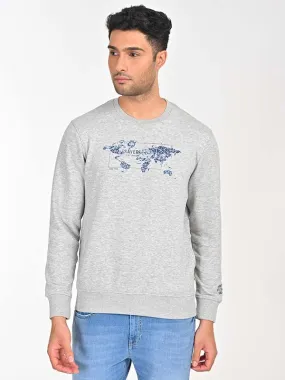 Men Full Sleeve Graphic Crew Neck Sweatshirt