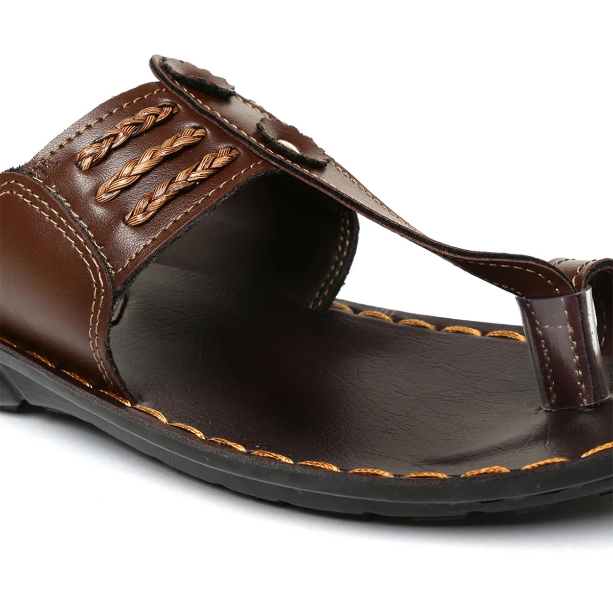 Men's Brown Vertex Flip-Flops