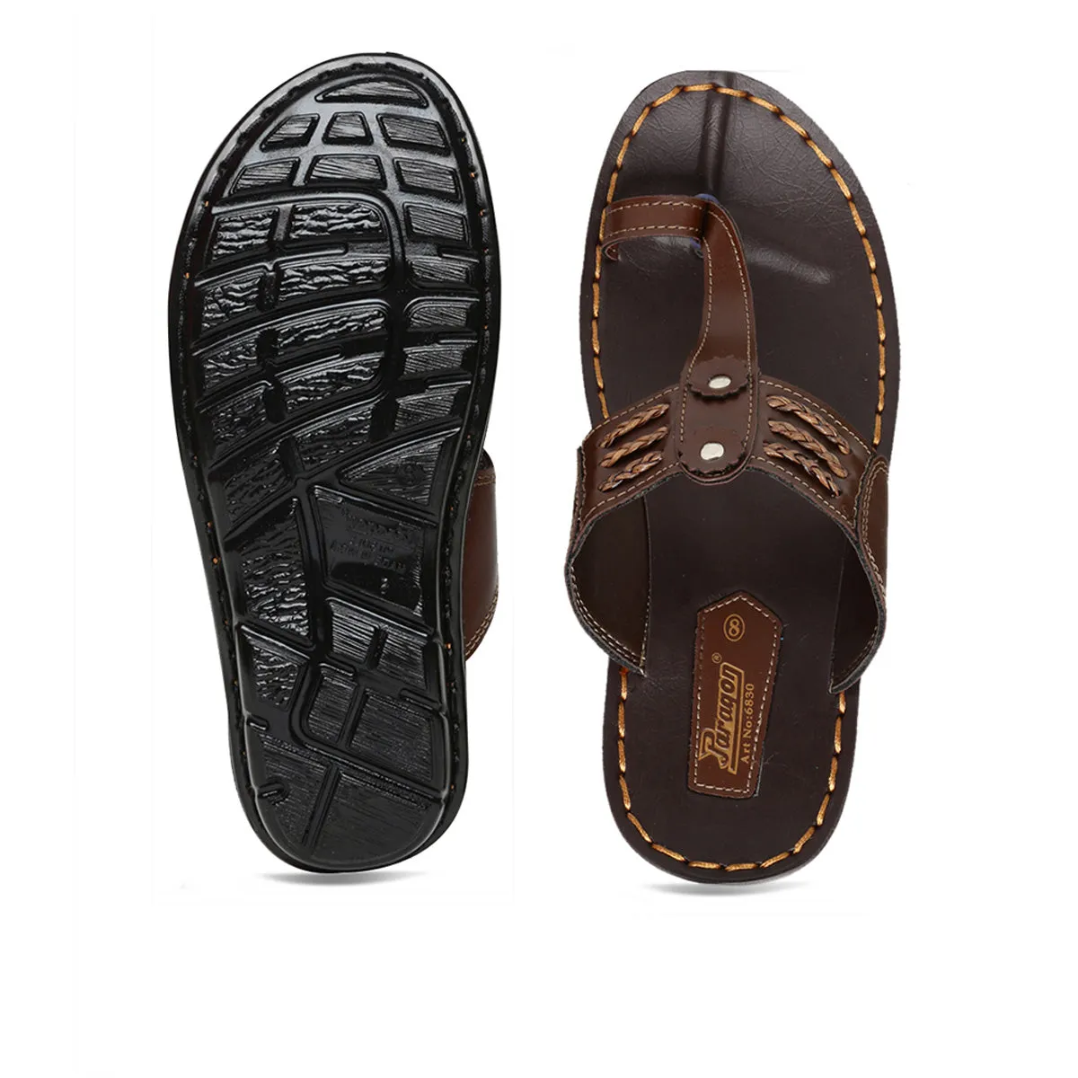 Men's Brown Vertex Flip-Flops