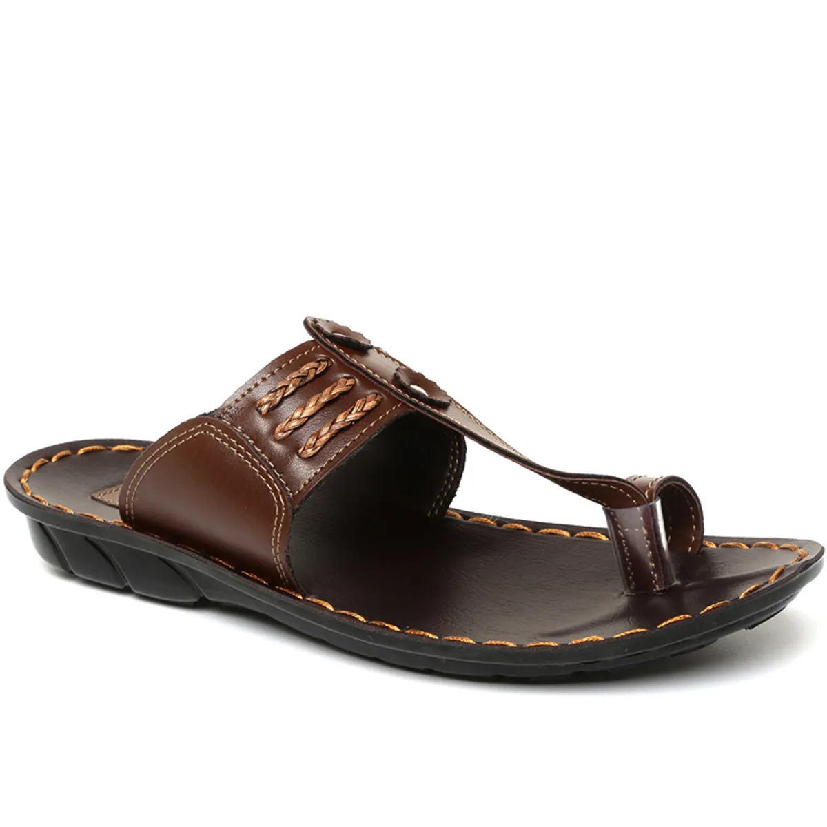 Men's Brown Vertex Flip-Flops