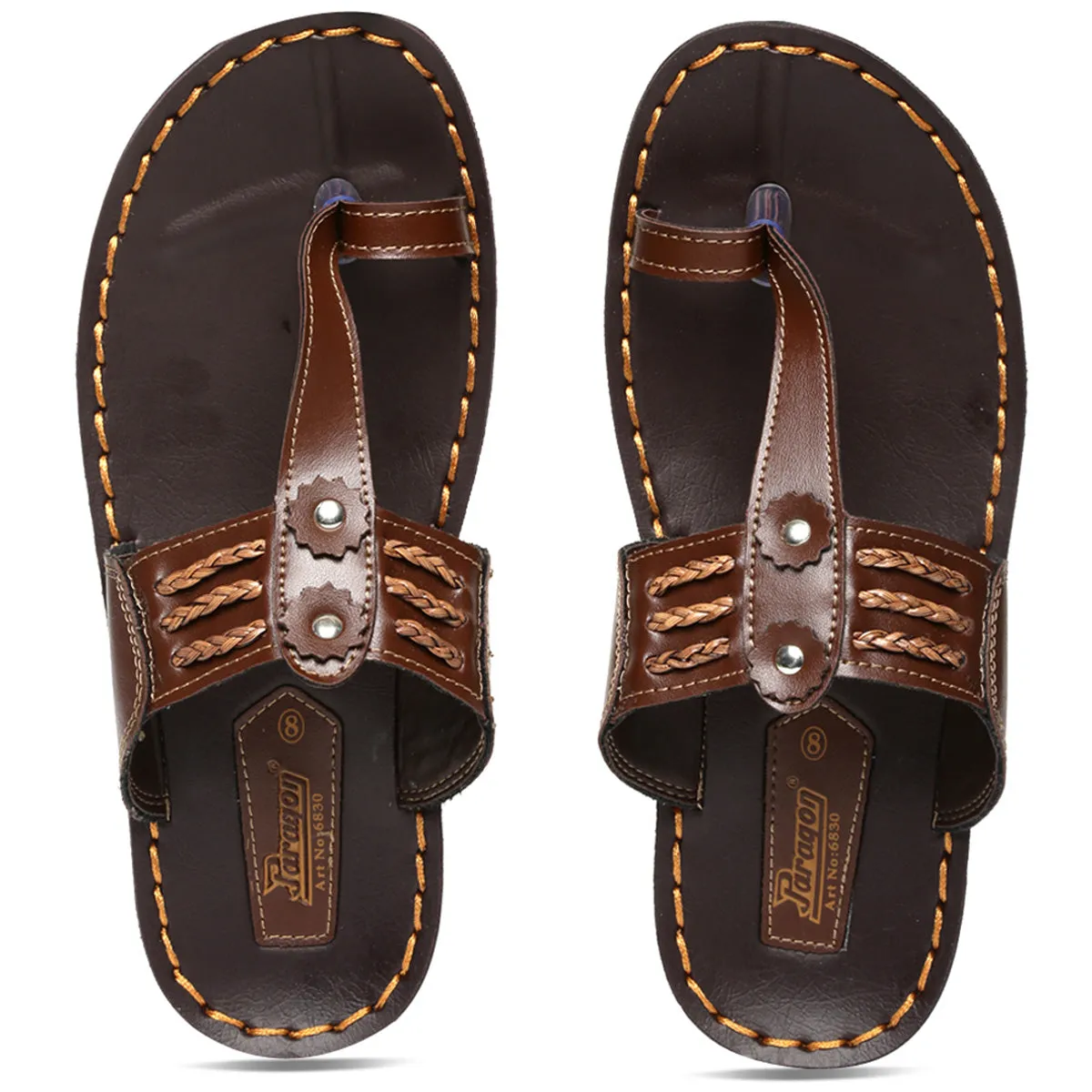 Men's Brown Vertex Flip-Flops