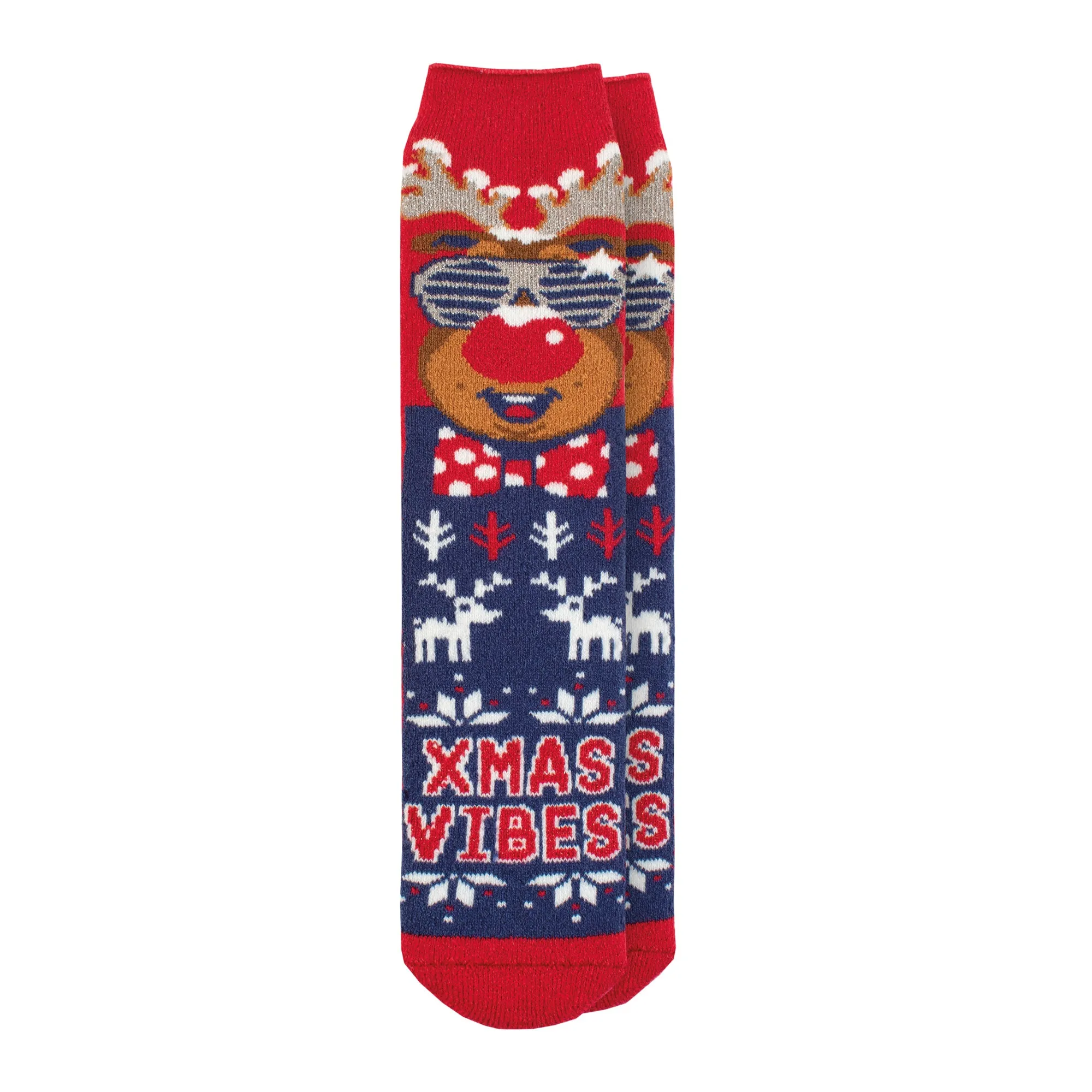 Mens Lite Christmas Socks - Jazzy Rudolph