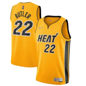 Miami Heat Jimmy Butler Nike Yellow 2020/21 Swingman Jersey - Icon Edition