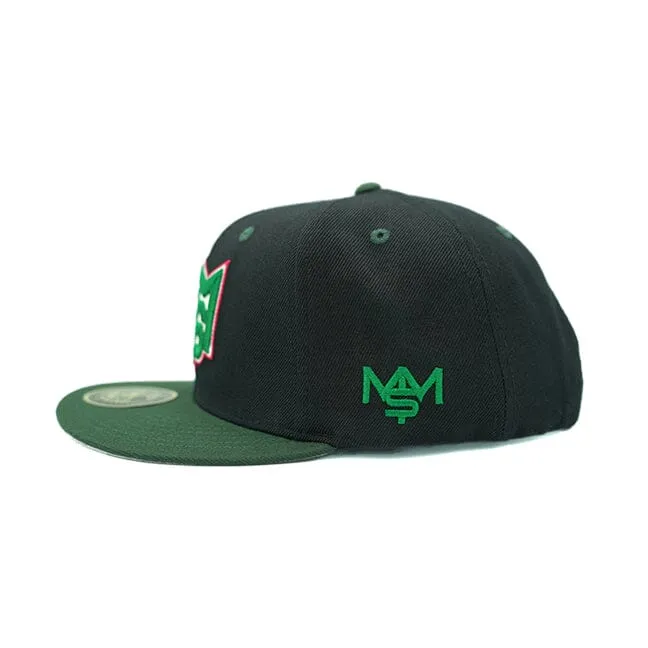 M$M - Black Snapback Cap