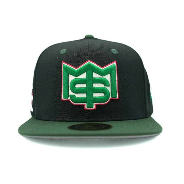 M$M - Black Snapback Cap