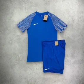 Nike Academy Dr-Fit T-shirt/Shorts Set Royal Blue