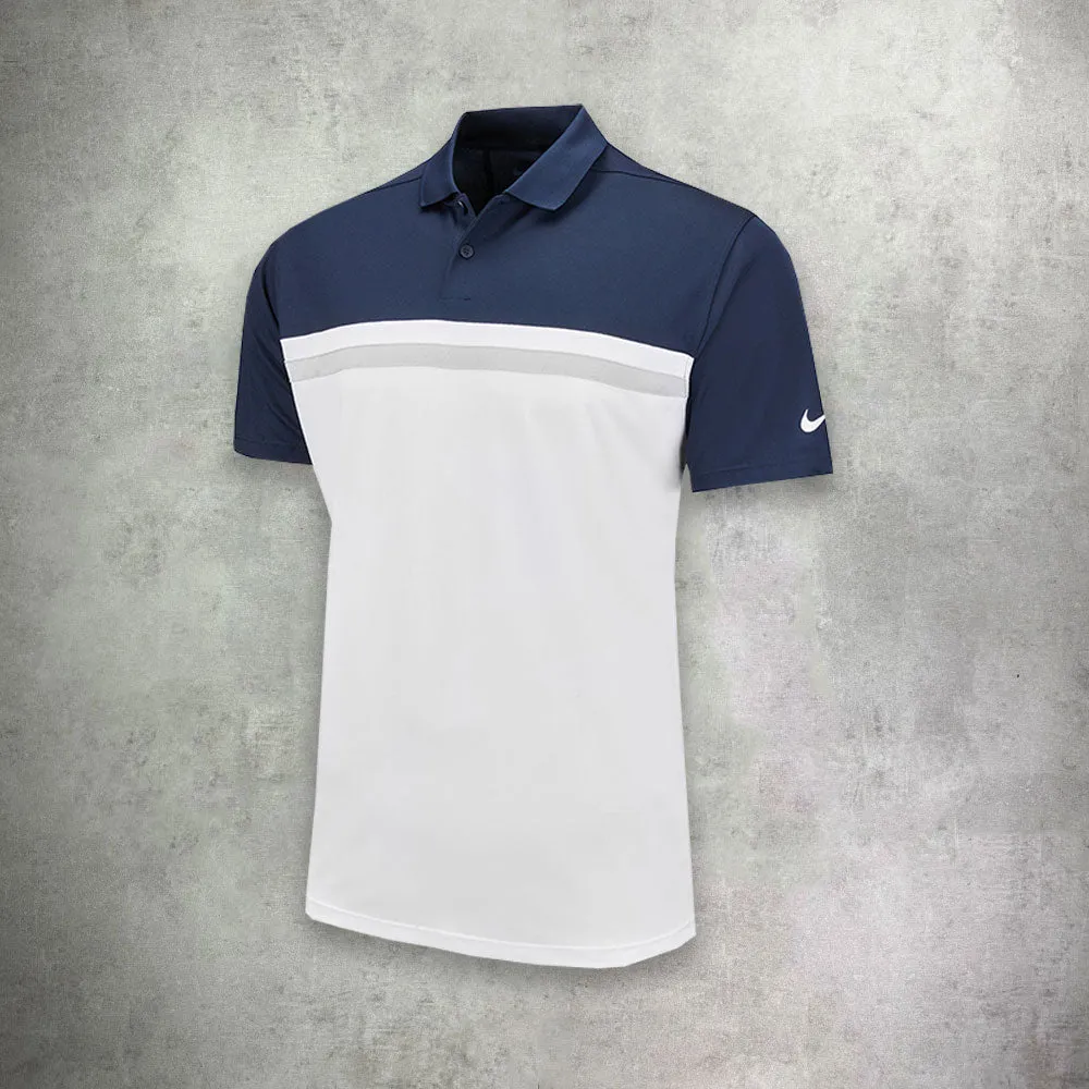 Nike Victory Colour Block Polo Obsidian/White