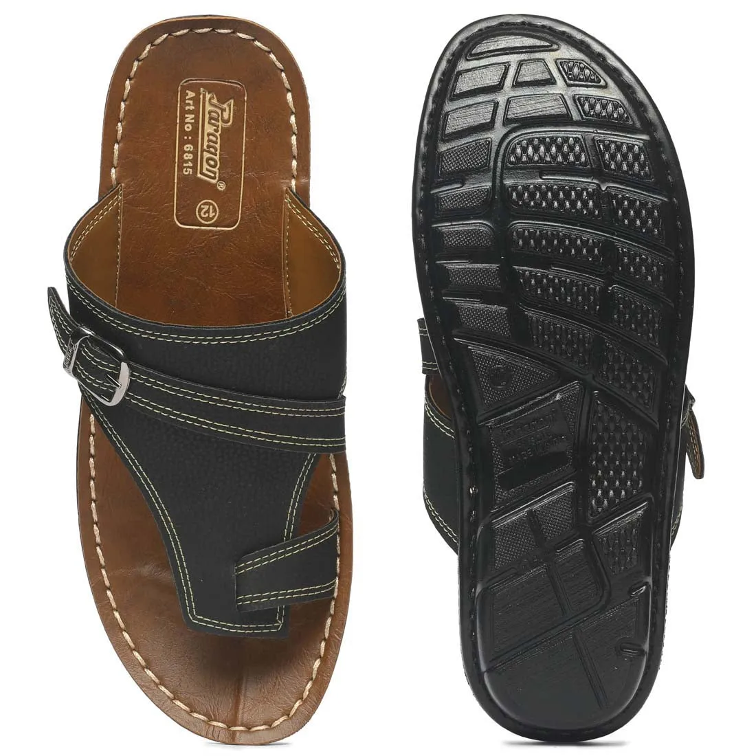 Paragon PU6815T Men Stylish Sandals | Comfortable Sandals for Daily Outdoor Use | Casual Formal Sandals with Cushioned Soles