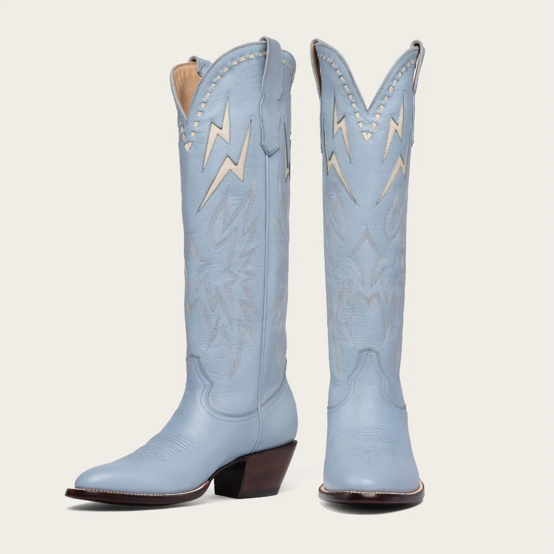 Powder Blue & Bone Lightning Boot Limited Edition