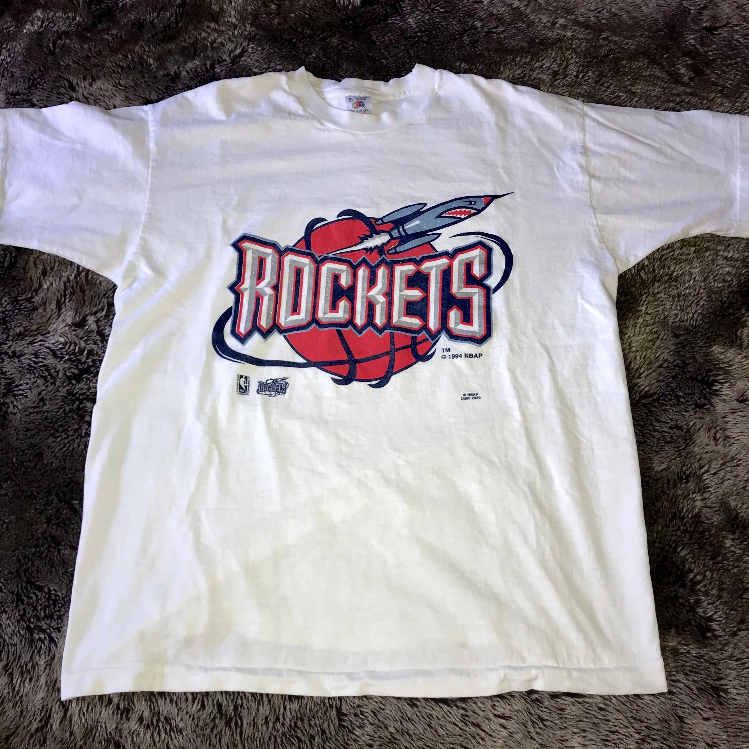 Rockets 1994 Single Stitch Reflective Logo Tee (White)