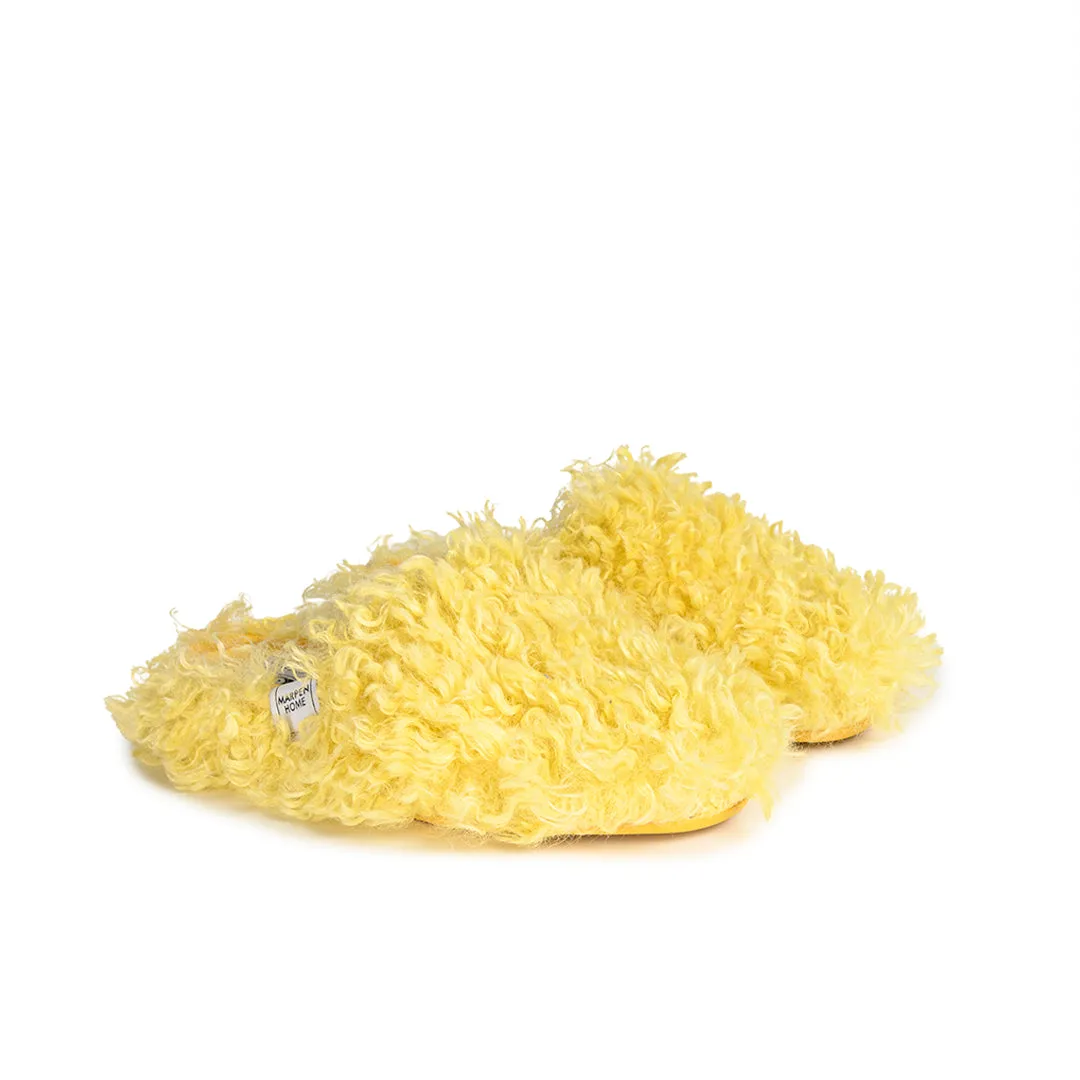 Slippers Borreguito Amarillo