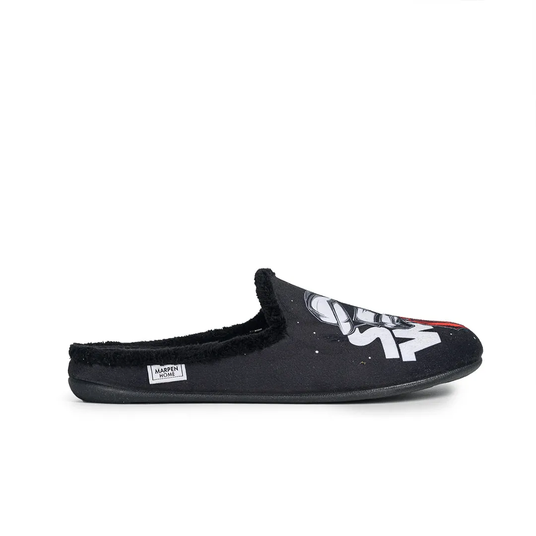 Slippers Stars Negro